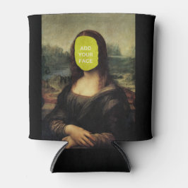 Enfriador De Latas Personalizable divertido Leonardo Da Vinci "Mona L