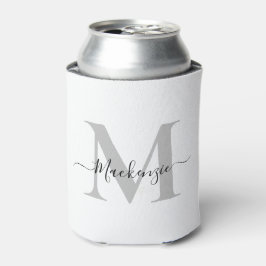 Enfriador De Latas Personalización de Monograma Nombre inicial Menor