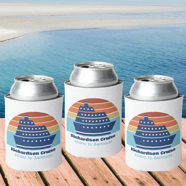 Enfriador De Latas Personalización del Sunset de la familia de crucer (Subido por el creador)