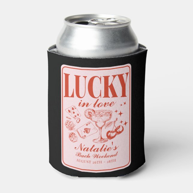 Enfriador De Latas Personalizada la personalizado Bachelorette Party  (Lata Anverso)