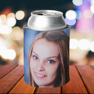 Enfriador De Latas Personalizado 2 Foto personalizada de doble cara