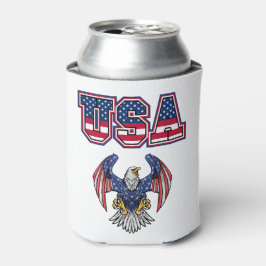 Enfriador De Latas Personalizado American Pride USA Shield