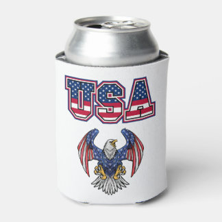 Enfriador De Latas Personalizado American Pride USA Shield