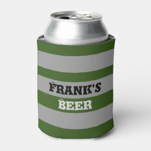 Enfriador De Latas Personalizado, audaces franjas, Día del Padre