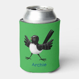 Enfriador De Latas Personalizado australiano Willie Wagtail personali