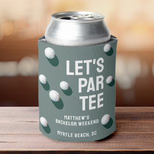 Enfriador De Latas Personalizado Bachelor Party Golfing Trip Let's Pa