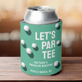 Enfriador De Latas Personalizado Bachelor Party Golfing Trip Let's Pa