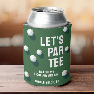 Enfriador De Latas Personalizado Bachelor Party Golfing Trip Let's Pa