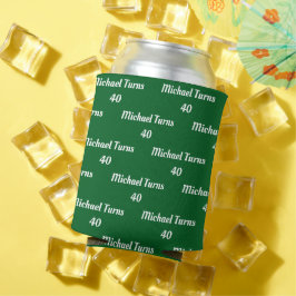 Enfriador De Latas Personalizado Beer Koozie Nombre y Edad Personaliz