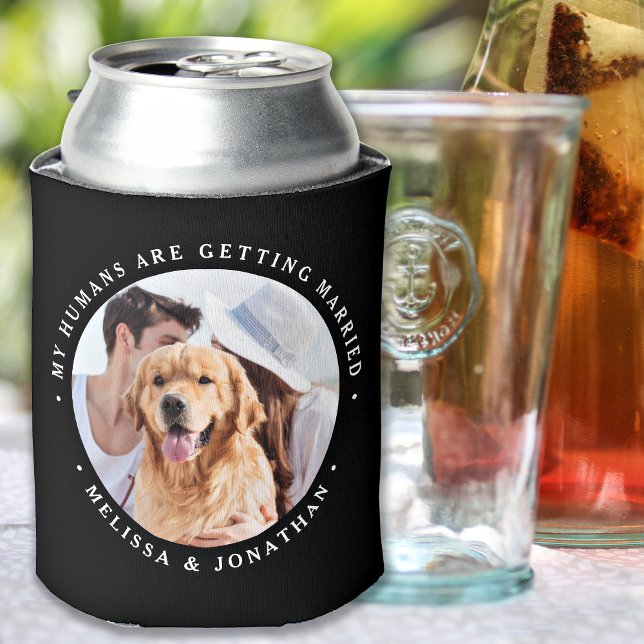 Enfriador De Latas Personalizado Boda Mascota de compromiso de foto d (Subido por el creador)