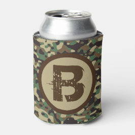 Enfriador De Latas Personalizado Camo Verde Militar