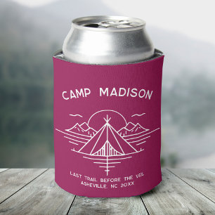 Enfriador De Latas Personalizado Camp Bachelorette Party favorece el