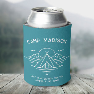 Enfriador De Latas Personalizado Camp Bachelorette Party favorece el