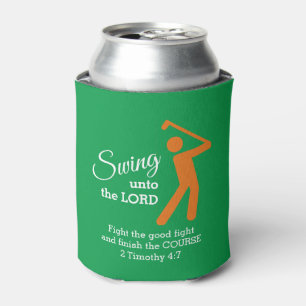 Enfriador De Latas Personalizado CHRISTIAN GOLFER Swing to Lord IRISH