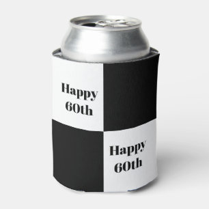Enfriador De Latas Personalizado Cuadros Negros