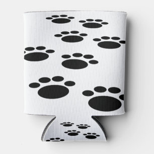 Enfriador De Latas Personalizado Cute Mascota Paw Trail