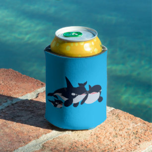 Enfriador De Latas Personalizado Cute Refrigerador de bebidas Orca