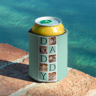 Enfriador De Latas Personalizado Daddy Collage de fotos Cooler - Mode