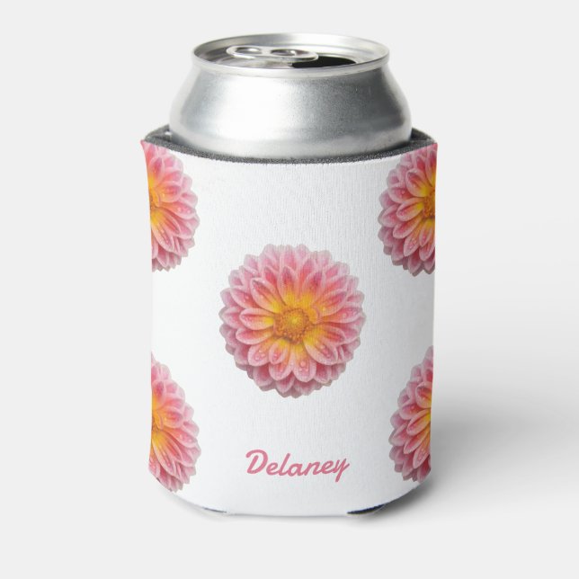Enfriador De Latas Personalizado Dahlia y Dew Drogas (Reverso de la lata)