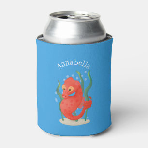 Enfriador De Latas Personalizado de caballitos de mar de pepino