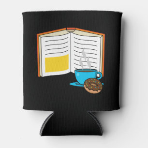 Enfriador De Latas Personalizado de Café y Donut para Libros