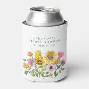 Enfriador De Latas Personalizado de color amarillo girasol Ducha de n