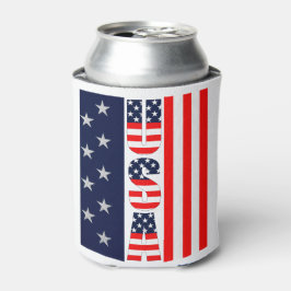 Enfriador De Latas PERSONALIZADO de Estrellas y Bandas de la Bandera 
