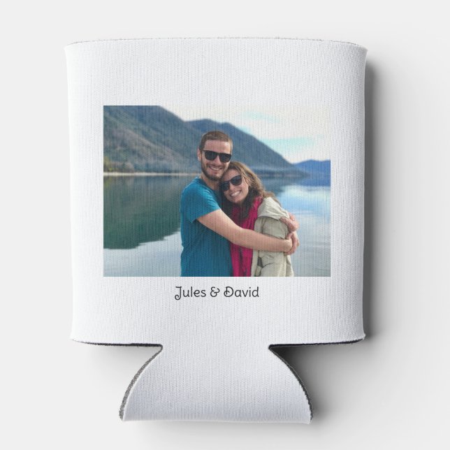 Enfriador De Latas Personalizado de foto individual personalizado (Reverso)