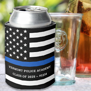 Enfriador De Latas Personalizado de graduación de la Academia de Poli