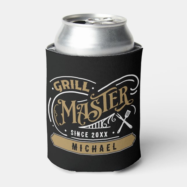 Enfriador De Latas Personalizado de Grill Master (Lata Anverso)