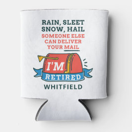 Enfriador De Latas Personalizado de Jubilación de Mailman, trabajador