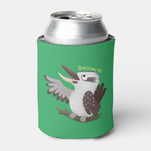 Enfriador De Latas Personalizado de kookaburra gracioso