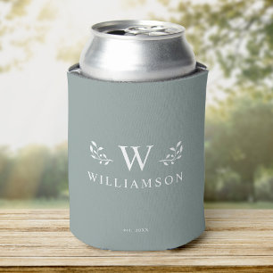 Enfriador De Latas Personalizado de monograma ruso moderno Nombre de 
