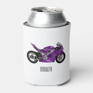Enfriador De Latas Personalizado de motocicleta Purple
