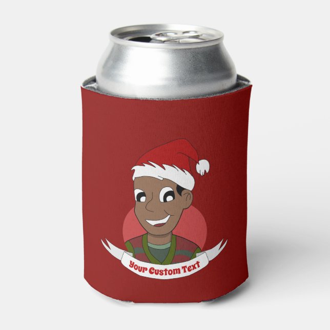 Enfriador De Latas Personalizado de Navidades risibles (Lata Anverso)