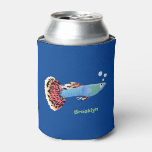 Enfriador De Latas Personalizado de peces tropicales adormilados