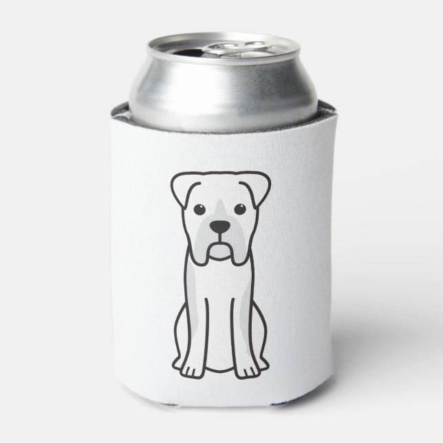 Enfriador De Latas Personalizado de perro Bull Boxer (Lata Anverso)