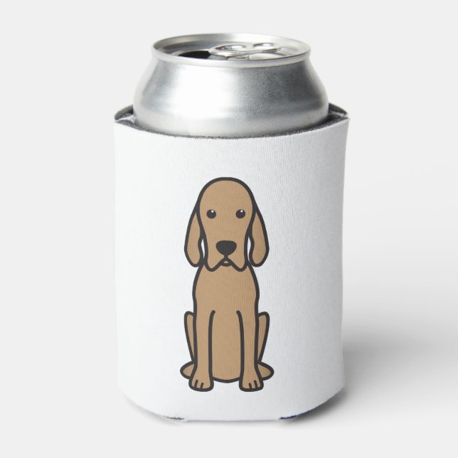Enfriador De Latas Personalizado de perro de cononhound Redbone (Lata Anverso)