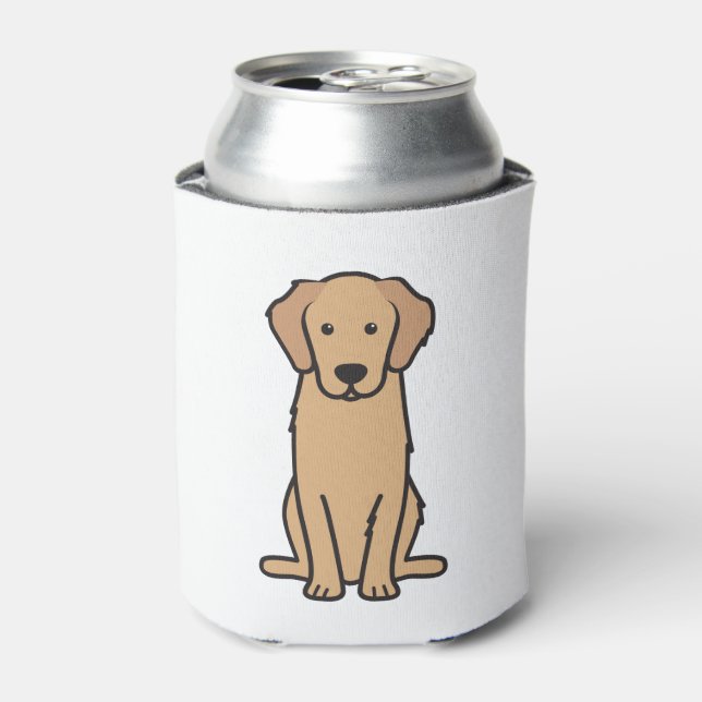 Enfriador De Latas Personalizado de perro de Golden Retriever (Lata Anverso)