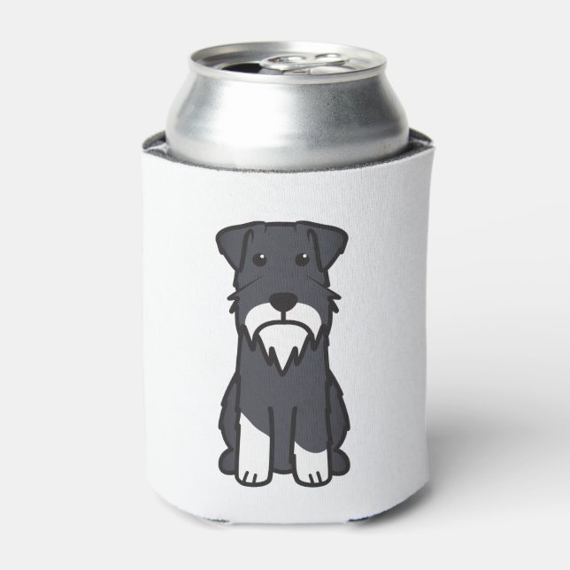 Enfriador De Latas Personalizado de perro Schnauzer en miniatura (Lata Anverso)