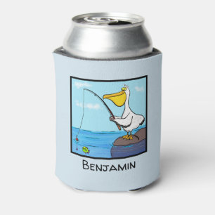 Enfriador De Latas Personalizado de pesca feliz
