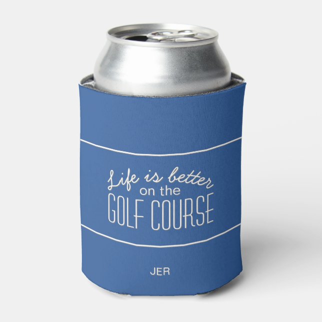 Enfriador De Latas Personalizado de presupuesto del campo de golf Ini (Lata Anverso)