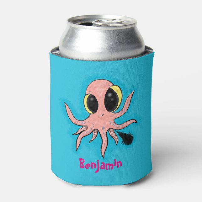 Enfriador De Latas Personalizado de pulpo para bebés, dulce y descara (Lata Anverso)