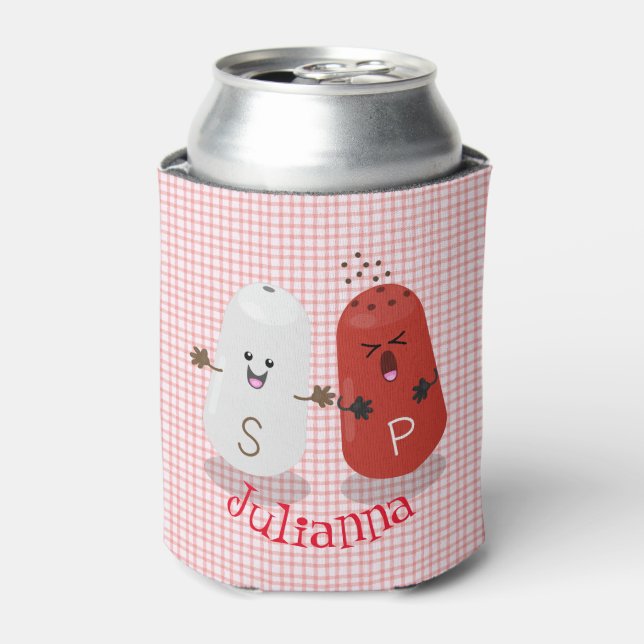 Enfriador De Latas Personalizado de salinas y batidores de pimienta d (Lata Anverso)