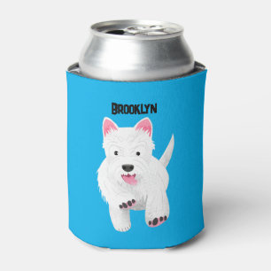 Enfriador De Latas Personalizado de tierra de montaña blanca y blanca