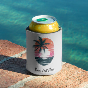 Enfriador De Latas Personalizado de vacaciones de verano de Sunset Be