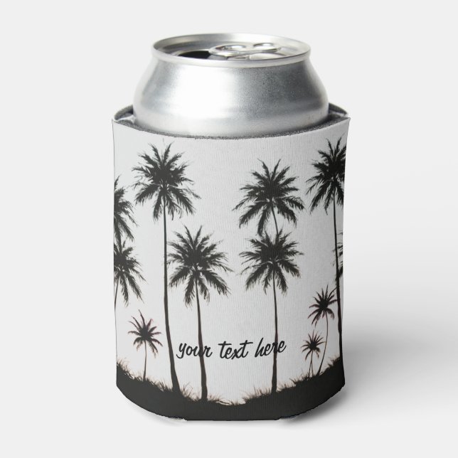 Enfriador De Latas Personalizado de vacaciones de verano de Sunset Be (Lata Anverso)