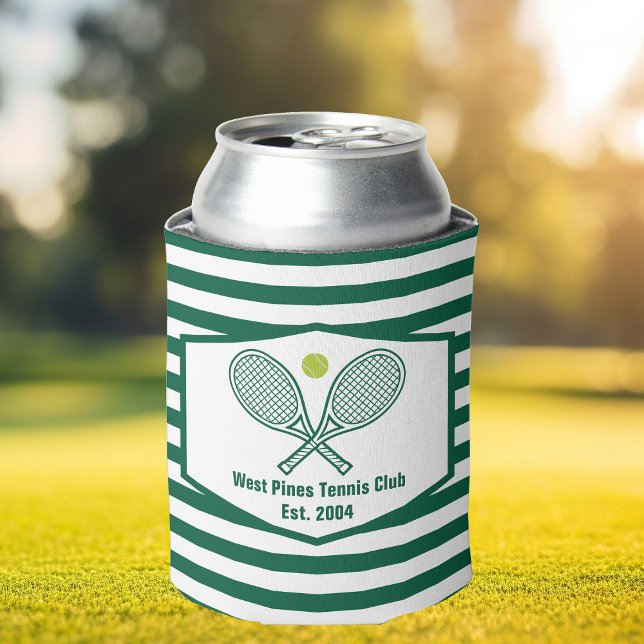Enfriador De Latas Personalizado del club de campo de tenis de rayas  (Subido por el creador)