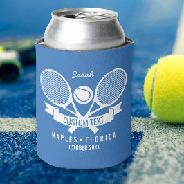 Enfriador De Latas Personalizado del equipo de Racquet & Ball Player