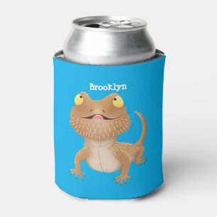 Enfriador De Latas Personalizado del lagarto de dragón barbudo
